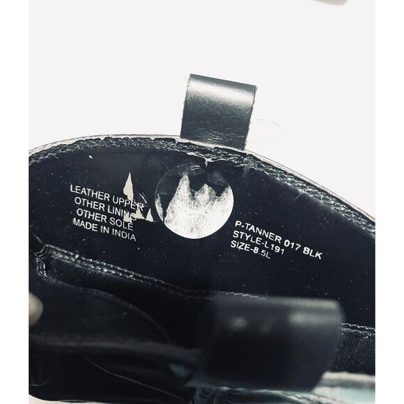 Steve Madden leather boots western rodeo country black strapped embelish women 9 - Picture 7 of 9